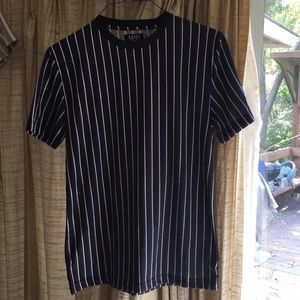 Men’s BoohooMAN Muscle Striped Shirt